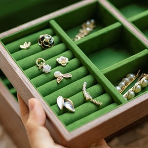 Luxurious Wooden Jewelry Box for Home Dressing Table Decor for Jewelry Ring <b>Earrings</b> Pendant Necklace Storage <b>case</b> Organizer - Product Image 3