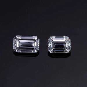 เพชรเมลีทรงเอเมอรัลด์คัทที่เพาะเลี้ยงในห้องปฏิบัติการ ขนาด 0.8 มม. ถึง 3.2 มม. สีขาว ความสะอาดระดับ VVS-VS เพชรสังเคราะห์แบบเม็ดเดี่ยวสำหรับทำเครื่องประดับ - Product Image 5