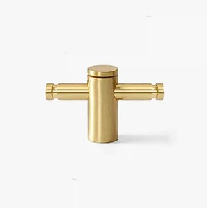 Poignée de meuble moderne en laiton massif, nouveau design, bouton de tirage pour tiroir de cuisine et commode, finition dorée, durable, pour la maison et le bureau - Product Image 5