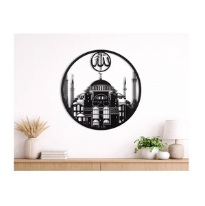 Art mural islamique en acier inoxydable, calligraphie arabe découpée au laser, décoration murale suspendue, décoration de la maison, cadeaux pour l'Aïd - Product Image 3