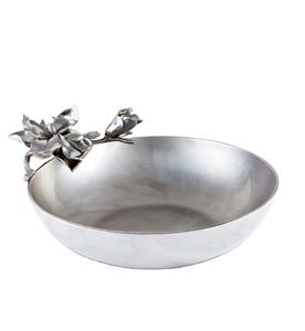 ชามอลูมิเนียมตกแต่งด้วยดอกไม้หรูหราสง่างามสำหรับจัดแสดงผลไม้ที่สมบูรณ์แบบสำหรับการตกแต่งกลางบ้านห้องครัวการรับประทานอาหาร - Product Image 1