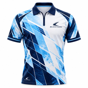 Polo-shirts personnalisés à manches courtes, séchage rapide, sublimation, anti-plis, pour clubs de fléchettes – Créez votre propre design - Product Image 6