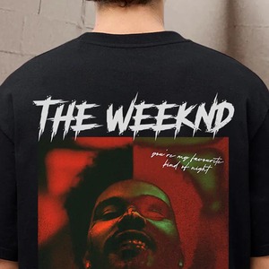 The Weekend Black Oversized <b>T</b>-Shirt With Photo Print <b>Back</b> Design Men's Street Style Short Sleeve O-Neck Jersey Cotton - Product Image 5
