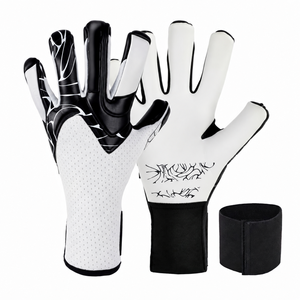 Professional High Latex German Football Goalkeeper Gloves Full <b>Finger</b> Breathable Non-Slip With Adjustable Wrist <b>Strap</b> Unisex - Product Image 1