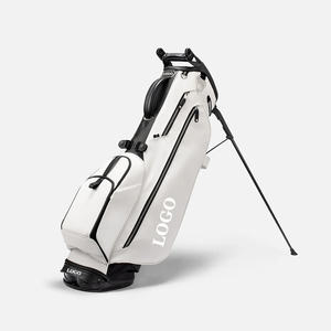 Bolsas de golf de cuero de primera calidad con amplios compartimentos para palos y asas resistentes para jugadores de golf profesionales - Product Image 6