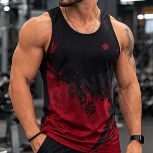 Chaleco Deportivo para Hombre, de Poliéster y Algodón, sin Mangas, Ropa de Gimnasio, Logotipo Bordado Personalizado, Fabricante Mayorista - Product Image 5