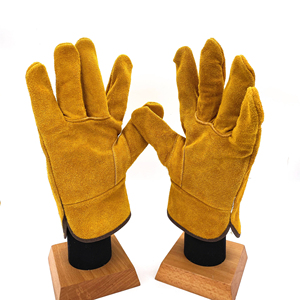 Guantes de Soldadura de Invierno, Guantes de Soldadura de Cuero Vacuno de 11 y 14 Pulgadas, Guantes de Trabajo TIG para Soldador - Product Image 2