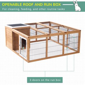 Casa para Mascotas Impermeable, Tipo Jaula para Conejos, Natural, para Animales Pequeños - Product Image 4