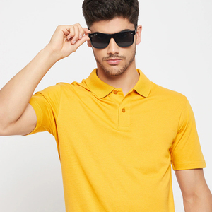 Polo Amarillo de Verano para Hombre de la Mejor Calidad, Secado Rápido, 100% Informal, Tejido de Punto Sólido, Talla Grande, Manga Corta - Product Image 4