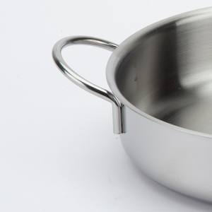 2025 nouveau Eco acier ergonomique 12 cm en acier inoxydable poêle antiadhésive classique cuisine ustensiles de cuisine casseroles à salade classique ergonomique métal - Product Image 4