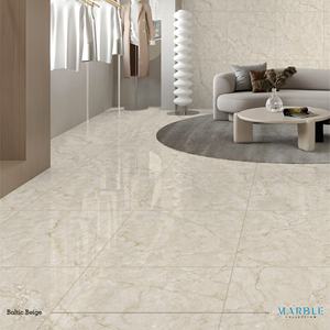 Décoration de sol de luxe, carreaux de sol en porcelaine polie émaillée 600*600 mm, carreaux de porcelaine beige Baltique, carreaux de porcelaine bruns - Product Image 5