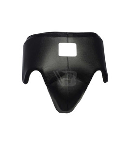 Protège-entrejambe en cuir confortable anti-transpiration avec coque de protection pour l'entraînement de MMA et de boxe - Product Image 3