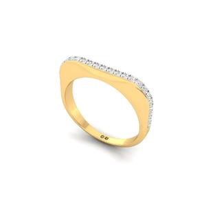 Sleek Uniform Round Lab Grown Diamond Band <b>Ring</b> in Gold with 10K Gold Plated Finish Luxury for Women - Product Image 2