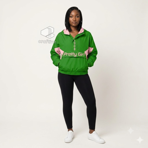 Alpha | Kapa | Alpha Sorority <b>Pullover</b> Windbreaker <b>Jacket</b> Women's Packable Shell <b>Jacket</b> Zip-Up Hooded <b>Rain</b> Coat Anorak <b>Jacket</b> - Product Image 4
