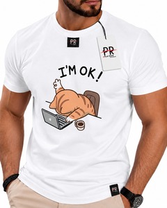 Nuevas camisetas de hombre extragrandes a la moda, con logo impreso DTF personalizado, cuello redondo, manga corta, diseño a rayas, camiseta ecológica para hombre - Product Image 2