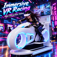 Simulateur de course VR 9D à mouvement complet pour arcade, compatible avec les derniers jeux de course moto en réalité virtuelle