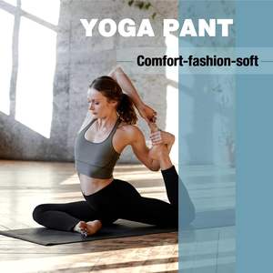 Leggings décontractés pour femmes à taille haute avec poches pour la salle de sport, respirants, extensibles, antibactériens, vêtements de yoga, vêtements de sport - Product Image 1