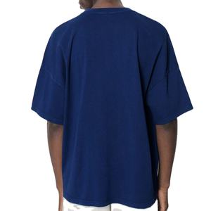 Camisetas de Hombre 100% Algodón, Lisas, Cuello Redondo, Oversize, Casuales, con Diseño de Logotipo Personalizado, Hombros Caídos - Product Image 3