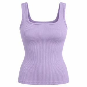 Scoop Neck Gym Tank <b>Top</b> For Women's Customized Fitness Apparel Hot Selling Ladies Tank <b>Tops</b> In <b>Low</b> MOQ Workout Solid Color - Product Image 5