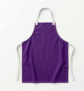 Delantal de Algodón Morado con Bolsillo para Uso en Restaurantes y Bares, Uniforme Unisex para Camareros, Tejido - Product Image 2