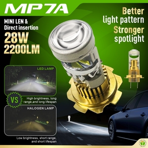 Yufing หลอดไฟหน้า LED H7 48W 5000LM 6500K โฟกัสให้แสงปลั๊กแอนด์เพลย์หลอดไฟตัดหมอกสำหรับอัพเกรด Retrofit - Product Image 2