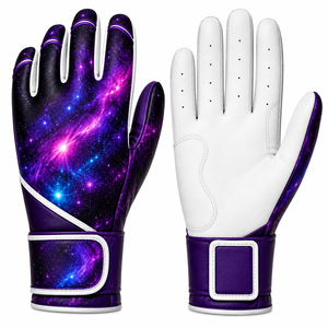 <b>Men</b>’s Custom Logo Baseball Batting <b>Gloves</b> <b>Leather</b> Non-Slip Grip Right-Hand Adult Soft Baseball Batting <b>Gloves</b> - Product Image 4