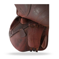 Selle de dressage Hunter en cuir avec arceau en plastique pour l'équitation - Équipement équestre