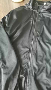 Survêtement blanc pour homme, manches longues, col montant, fermeture éclair, style sportif, respirant, léger, polyester, couleur unie - Product Image 6