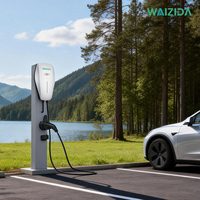 Cargador de Vehículos Eléctricos Compacto de 11kW para Montaje en Pared, Fácil Instalación en Garaje, con Cable Tipo 2 Incluido