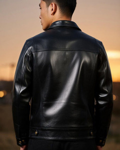 Veste bomber en cuir véritable faite à la main pour homme Comfortex International, style aviateur rétro, veste d'extérieur - Product Image 2