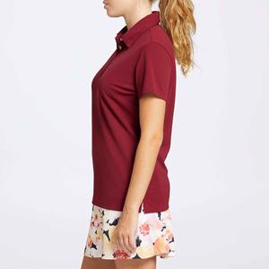 Polo de golf décontracté pour femme, vente en gros, vêtements de sport, séchage rapide, polyester, élasthanne, logo brodé, options grandes tailles - Product Image 4