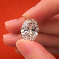 Toptan Oval Kesim Laboratuvarda Yetiştirilmiş Elmas 1.0CT EF Renk VVS2 Berraklıkta IGI Sertifikalı Klasik Takılar İçin Geçmeli Elmas