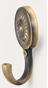 Antique Metal Wall <b>Hook</b> with Sunflower Design Rust Resistant <b>Hook</b> Minimalist Style For Clothing Storage - Product Image 2