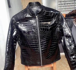 Veste bomber en cuir de vache et toile pour homme, vente chaude, hiver, couleur personnalisée, logo sur le devant, imperméable, coupe-vent, séchage rapide - Product Image 3