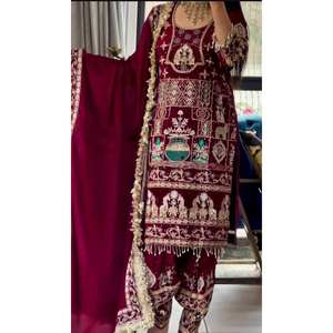 ชุดราตรีดีไซเนอร์ ชุดออกงาน ท็อป โดติ ซัลวาร์ ดูปัตตา - Product Image 6