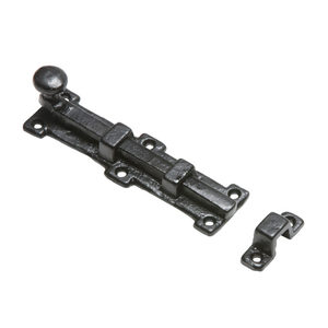 Coshik Exports Black Cast Iron Tower Bolt Heavy Duty Door <b>Window</b> <b>Latch</b> Antique Style Hardware for Shed Gate - Product Image 3