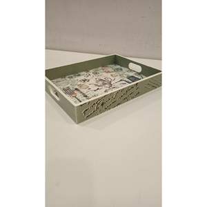 Bandeja de Servicio Impresa de MDF Premium, Diseño de Mostradores de Cafetería 62 para Servicio de Bebidas, Bandejas Decorativas - Product Image 6