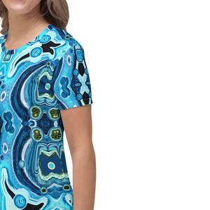 T-shirt femme sublimation, dernier design populaire, prix abordable, doux, nouveau look, fabrication durable. - Product Image 5