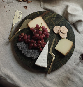 Plateau tournant Lazy Susan en marbre blanc fait main, idéal pour les biscuits – Nouveauté très prisée - Product Image 3