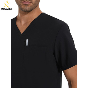 ชุดสครับสำหรับผู้ชาย - เสื้อสครับคอวี 4 กระเป๋า และกางเกงจ็อกเกอร์ 7 กระเป๋า ชุดสครับผู้ชาย - Product Image 4