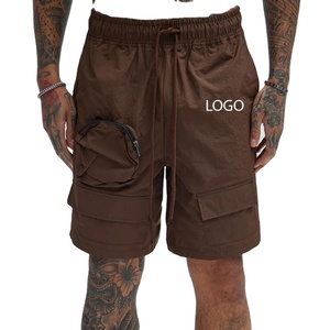 Minimal Design <b>Men</b> <b>Shorts</b> <b>With</b> Comfortable Nylon Material For Bulk Buyers / Casual Wear Design <b>With</b> <b>Zip</b> <b>Pockets</b> And Drawstrings - Product Image 1