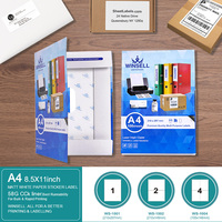 Papier adhésif Evergreen pour imprimer des étiquettes de produit auto-adhésives transparentes à jet d'encre A4 vierge