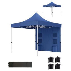 Tenda a baldacchino pop-up blu scuro, gazebo parasole - Product Image 5