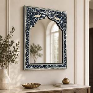 High Quality Modern Decorative <b>Dressing</b> <b>Mirror</b> Stand Indian Handmade Mother Pearl Inlay Wall <b>Mirror</b> Wood Frame Bone Material - Product Image 6