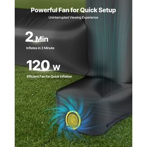 Pantalla de Proyección Inflable Lavable de 14 pies y 600D, Fácil de Instalar, Portátil, con Relación de Aspecto 16:9 y Bolsa de Almacenamiento - Product Image 3