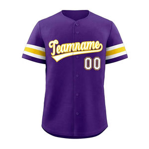 Maillot de baseball vierge personnalisé avec logo, uniforme d'équipe, fabricant de vêtements de sport OEM, shorts antibactériens 100 % polyester - Product Image 1