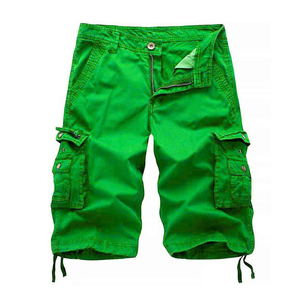 Nouveau Short Décontracté Homme Été 2026 en Toile et Nylon Couleur Unie avec Taille Élastique et Coupe Ample Cinq-Quarts - Product Image 1