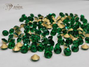 ARIANA Piedras de Cristal Premium Chaton con Base Puntiaguda Olivino Esmeralda Peridoto para Fabricación de Joyas, Accesorios de Vestir, Browbanda - Product Image 1