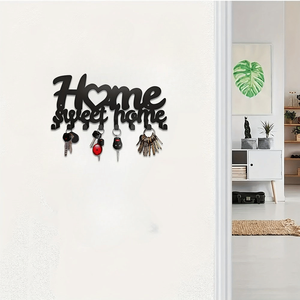 CIFbuy Portachiavi e Organizzatore Posta da Parete in Ferro Nero Opaco Antiruggine con TikTok per Servizio Ritiro Temu - Product Image 4