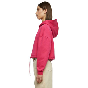 2026 <b>Top</b> Trendy Solid Printed Customizable Oversized Women's Hooded Crop <b>Top</b> Hoodie Polyester/Cotton Windproof Breathable <b>Winter</b> - Product Image 4